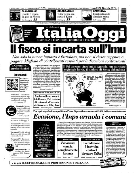 Italia oggi : quotidiano di economia finanza e politica